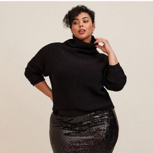 Torrid Chunky Pullover Mock Neck Sweater New